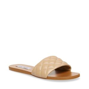Steve Madden Tan Quilted Sandal